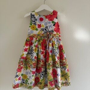 Kids Sarah Louise England Floral Dress 4T